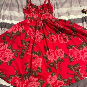 Vixen by Micheline Pitt Red Floral ingenue